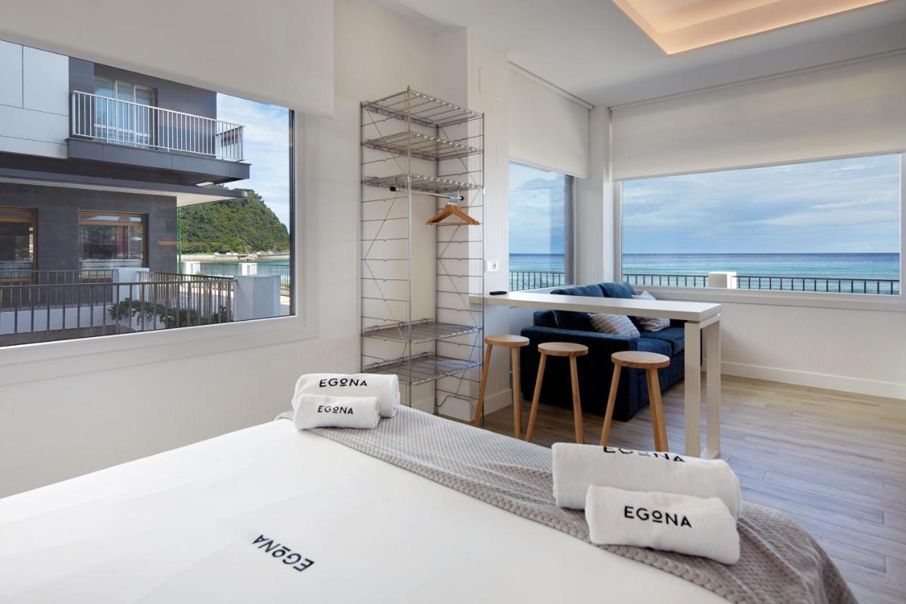 Apartamentos Egona Zarautz Sobre El Mar Екстер'єр фото